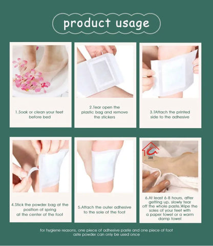 100% Merbal & Gentle Ingredient Detox Foot Pads